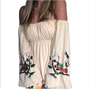 VAVA BY JOY HAN YELLOW BELL SLEEVE DRESS